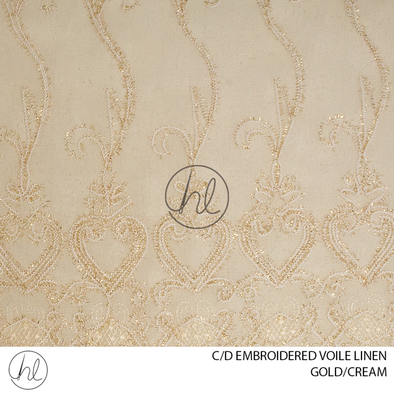 C/D Voile Linen Embroidered