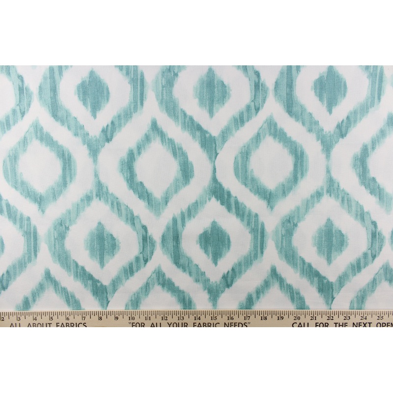 Mill Creek Zanya Painterly Fabric in Ocean Breeze