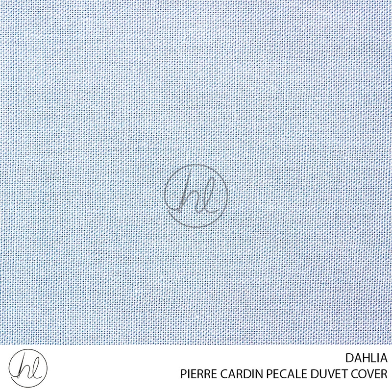 PERCALE DUVET COVER DAHLIA DUCK EGG DOUBLE