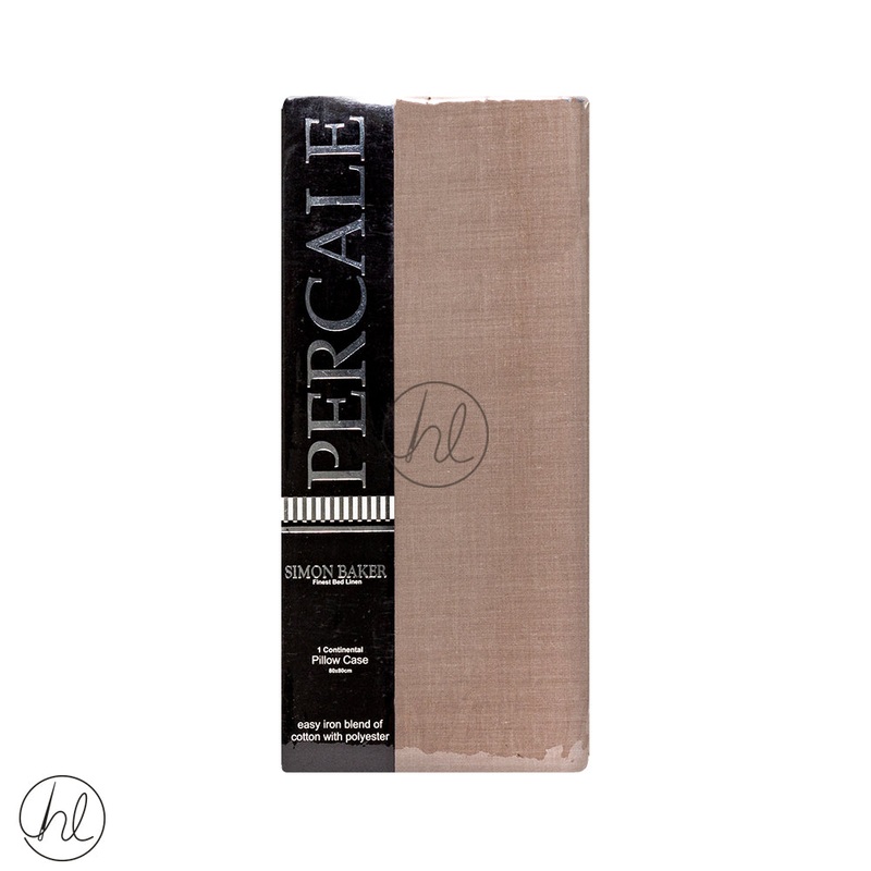 Polycotton Continental Pillow Case 200T Mocha 80x80cm