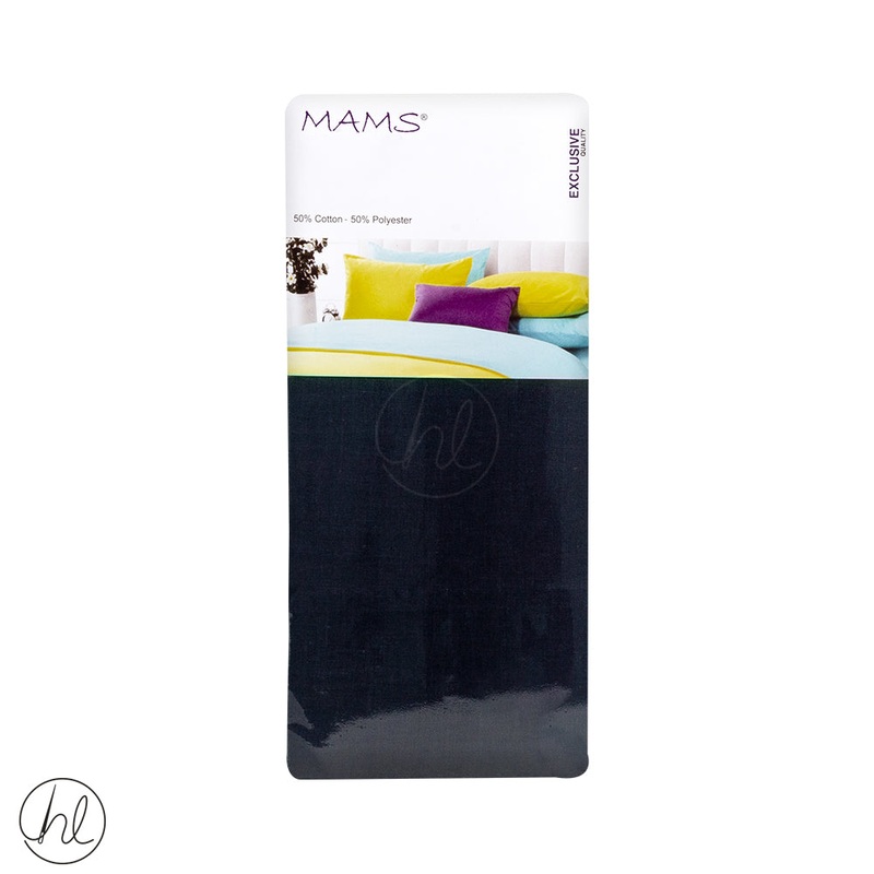 Polycotton Flat Sheet LS Navy King
