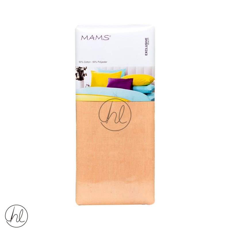 Polycotton Flat Sheet LS Peach 3/4