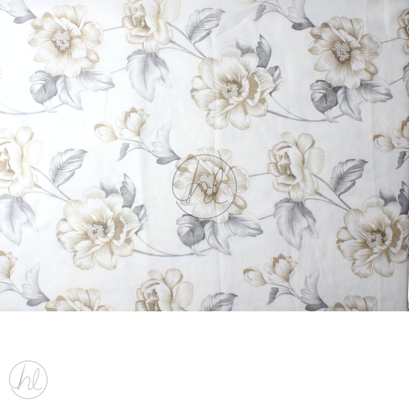 READY MADE CURTAIN PENCIL SKETCH 225X218 CREAM FREE 1