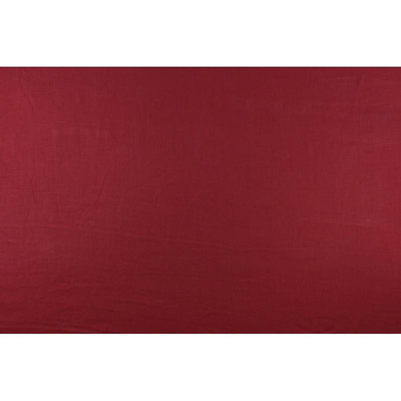 Robert Allen Milan Solid Linen Fabric in Lacquer Red