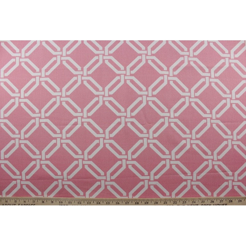 Robert Allen Road Maze Fabric in Carnation
