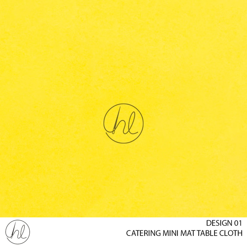 CATERING MINI MATT TABLE CLOTH LJ YELLOW 145X250