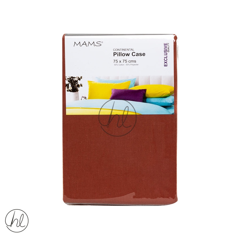 Continental Pillow Cases Rust 75x75cm