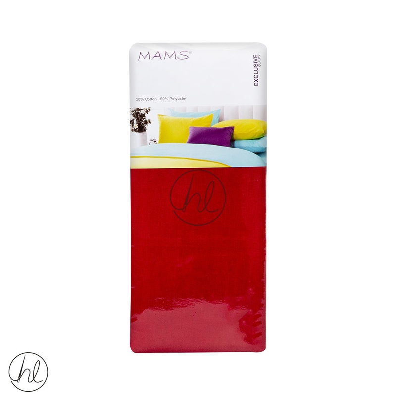 FITTED SHEET EXTRA DEPTH RED 3/4