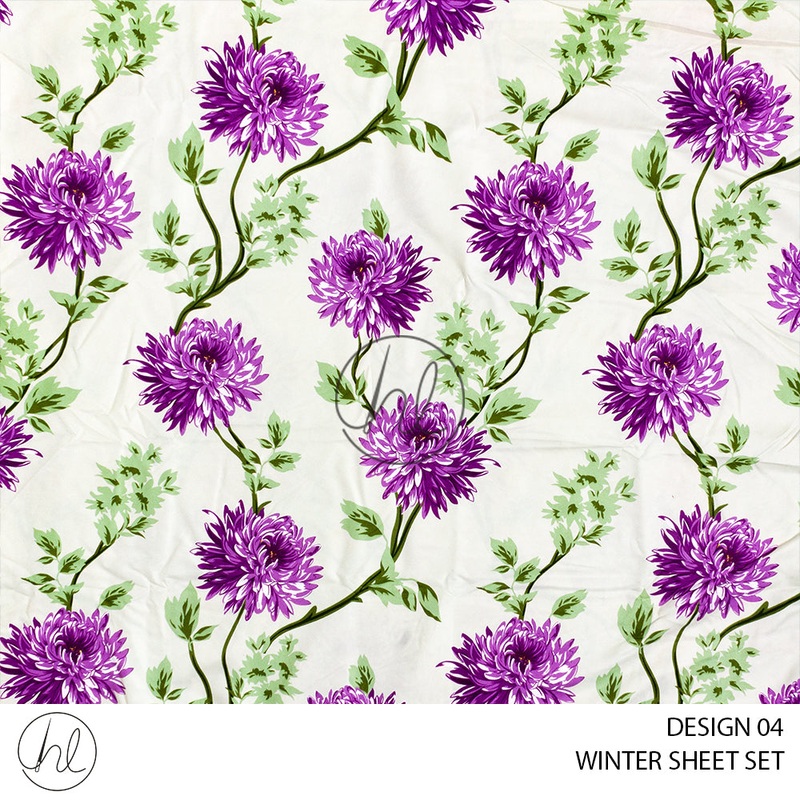 MICROFIBRE WINTER SHEET SETS DESIGN 04 DOUBLE