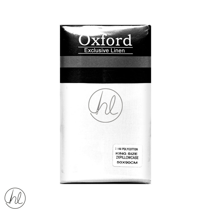 Oxford Pillow Cases King White 50x90cm