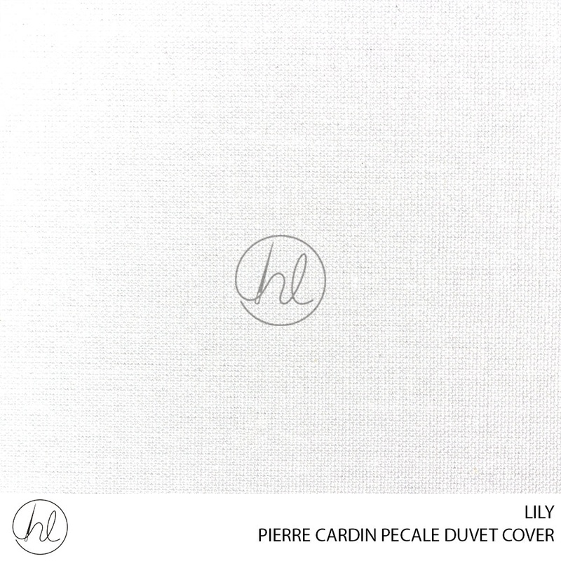 PERCALE DUVET COVER LILY WHITE DOUBLE