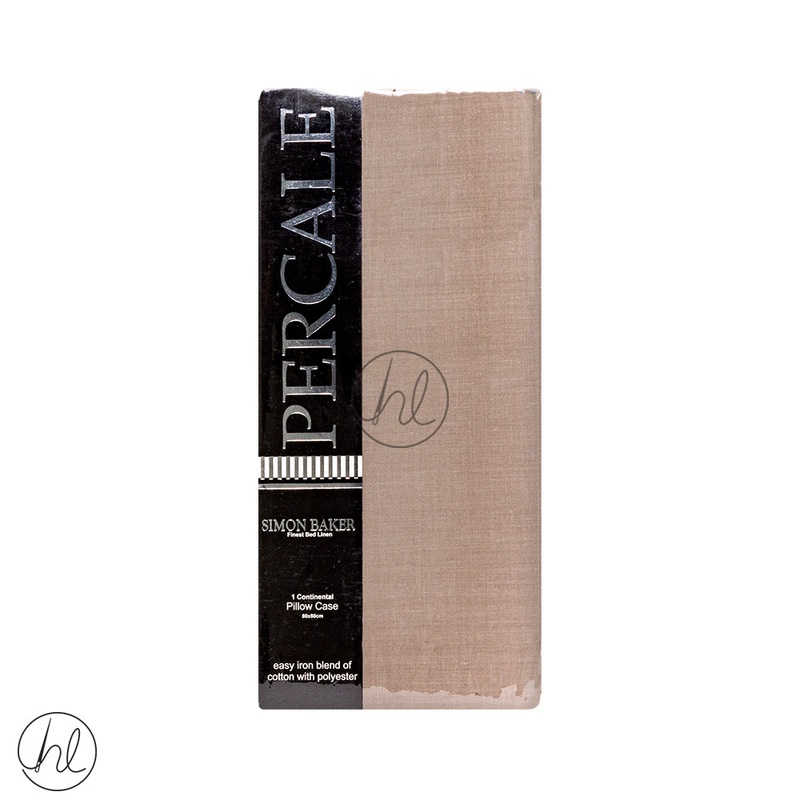 Polycotton Continental Pillow Case 200T Stone 80x80cm