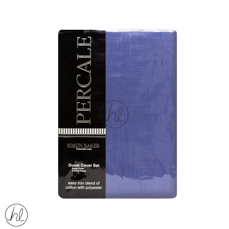 Polycotton Duvet Cover 200T Blue Double
