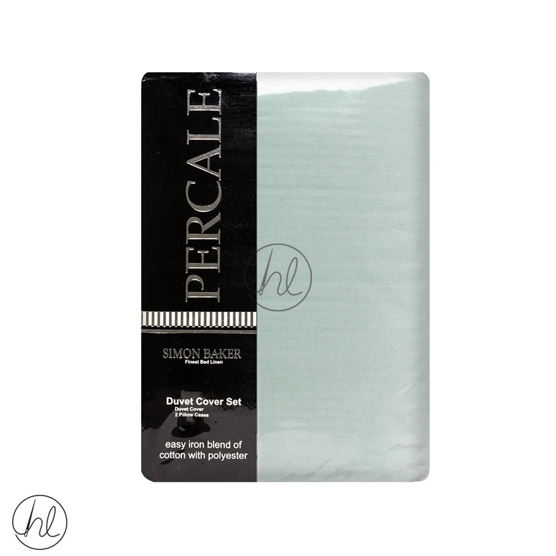 Polycotton Duvet Cover 200T Duck Egg Double