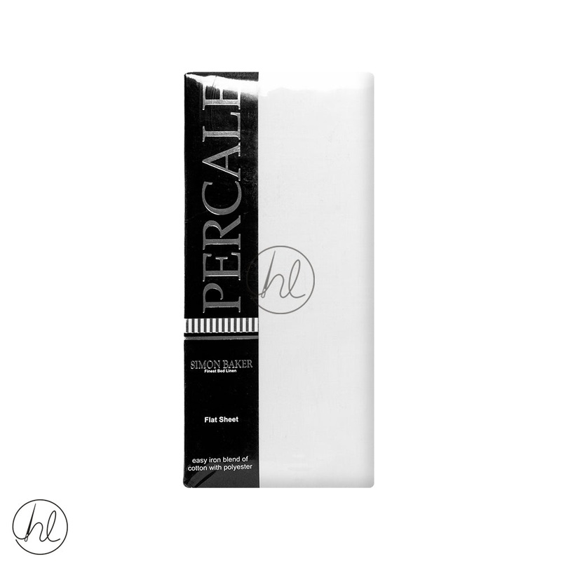 Polycotton Flat Sheet 200T White King