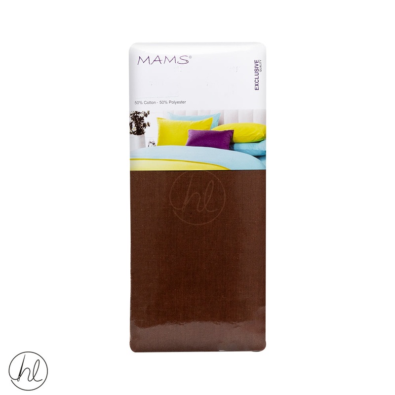 Polycotton Flat Sheet LS Light Brown 3/4