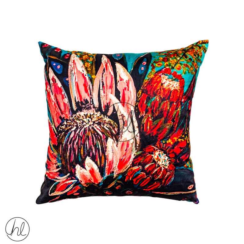 PRINTED SCATTER CUSHION DESIGN 27 PINK 60X60CM