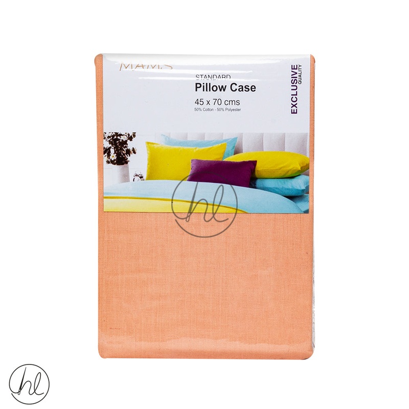 Standard Pillow Cases Peach 45x70cm