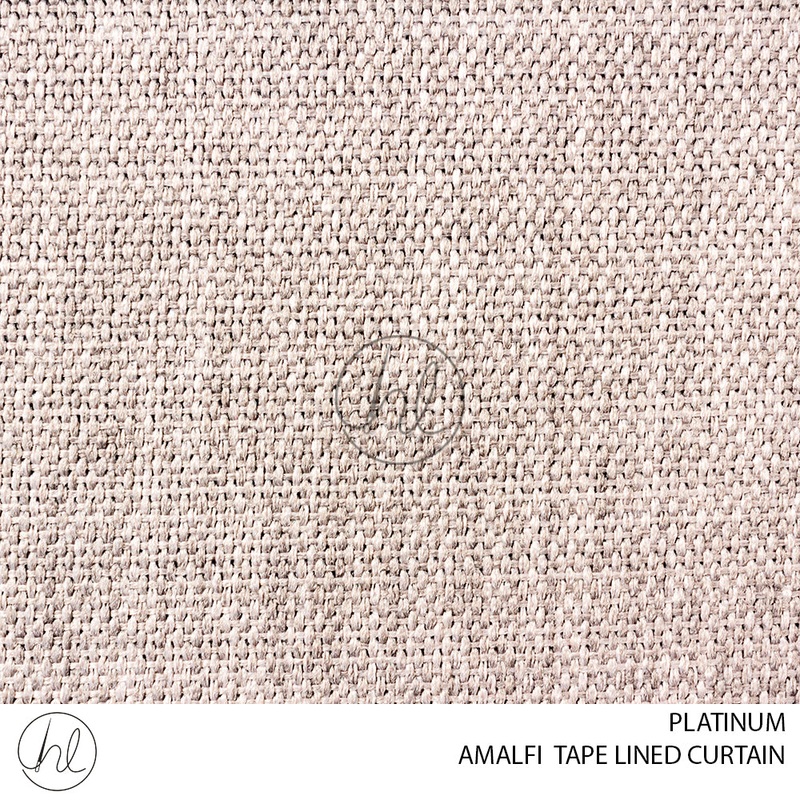 TAPED LINED READY-MADE CURTAIN AMALFI PLATINUM 265X218CM