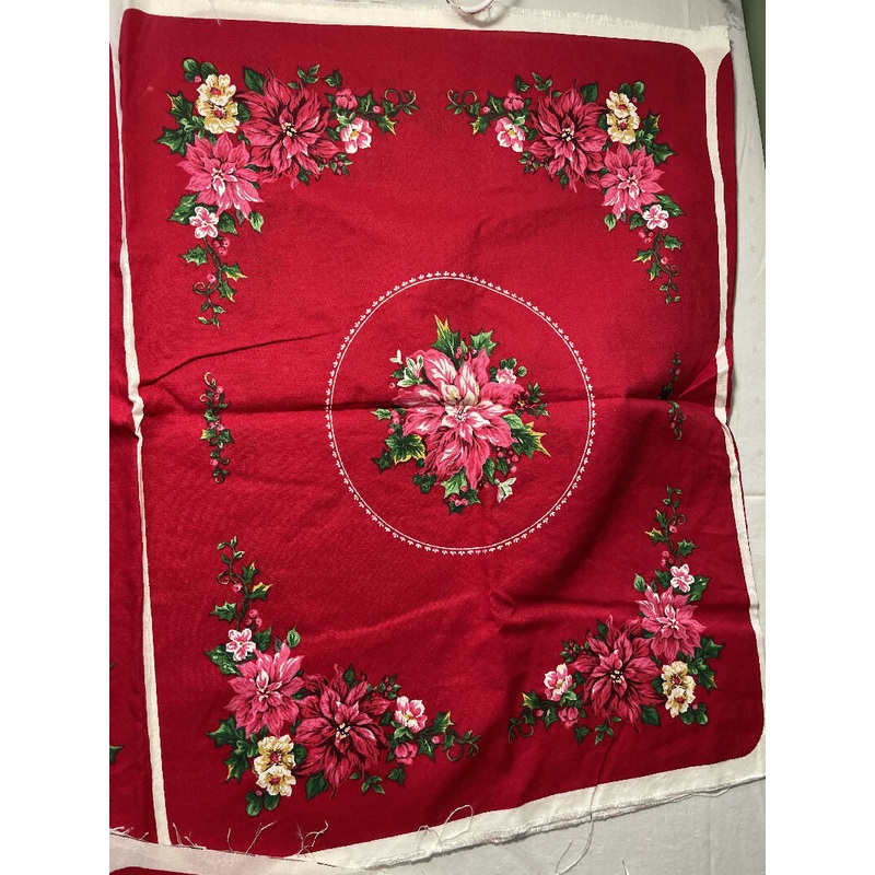 Christmas vintage placemats material