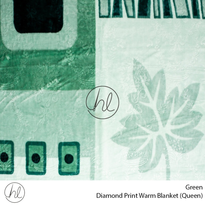 Diamond Print Warm Blanket LH Assorted Queen
