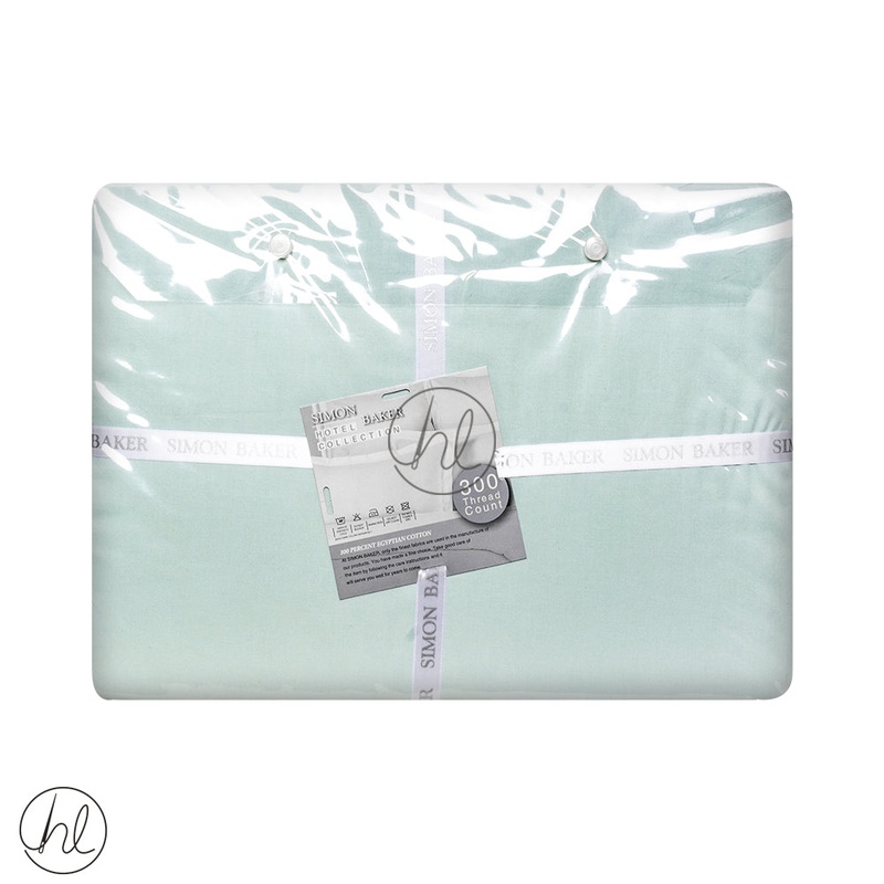 Egyptian Giza Cotton Fitted Sheet 300T Extra Depth Duck Egg 3/4