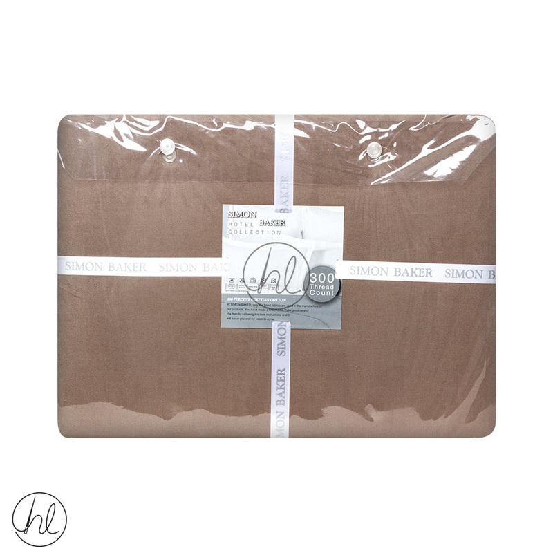 Egyptian Giza Cotton Fitted Sheet 300T Extra Depth Mocha 3/4