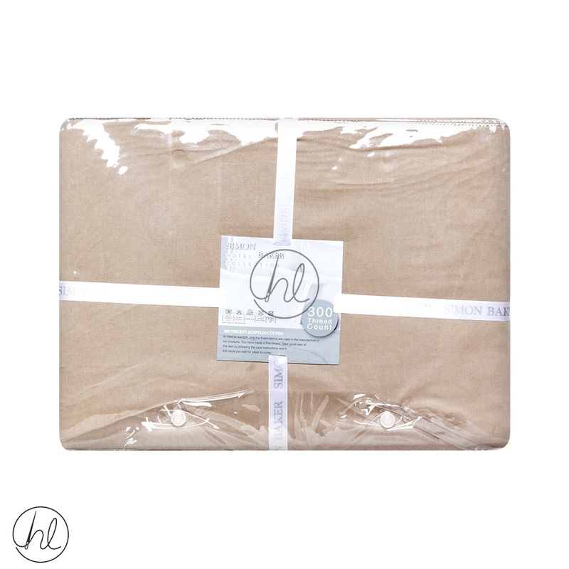 Egyptian Giza Cotton Fitted Sheet 300T Extra Depth Natural Single