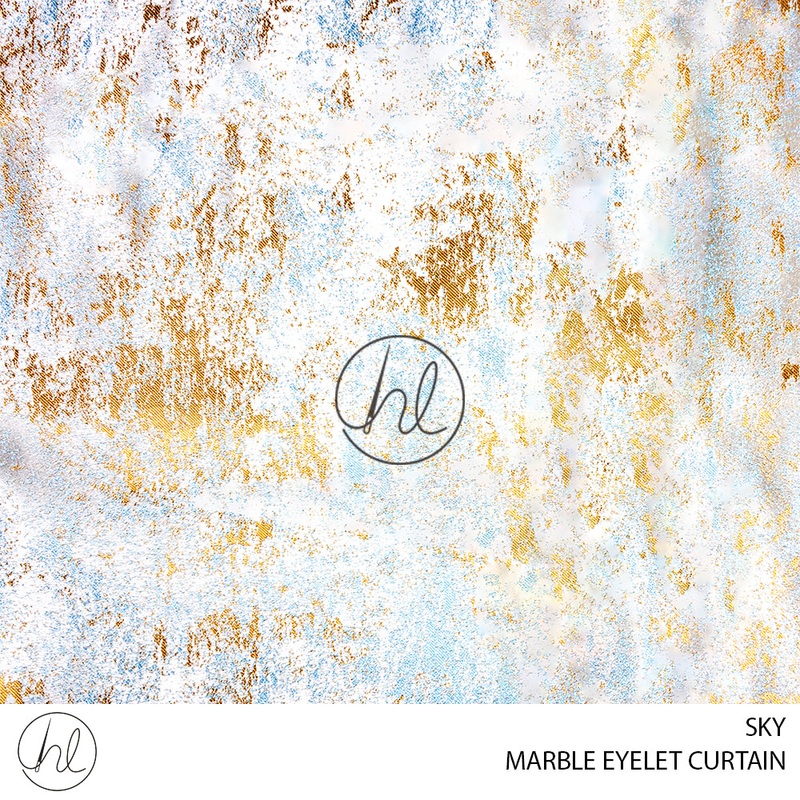 EYELET READY-MADE CURTAIN MARBLE SKY 225X220CM