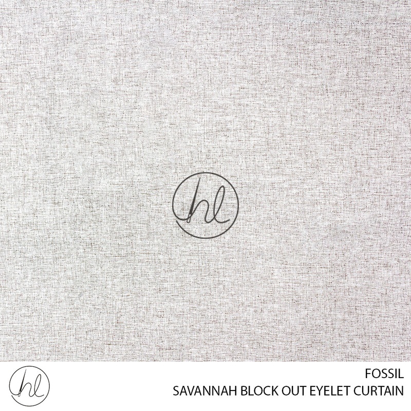 EYELET READY-MADE CURTAIN SAVANNAH BLOCK OUT FOSSIL 225X220CM