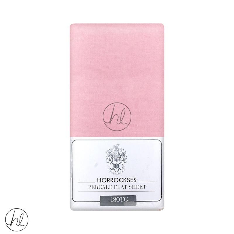 Horrockses Flat Sheet 180T Dusty Pink 3/4