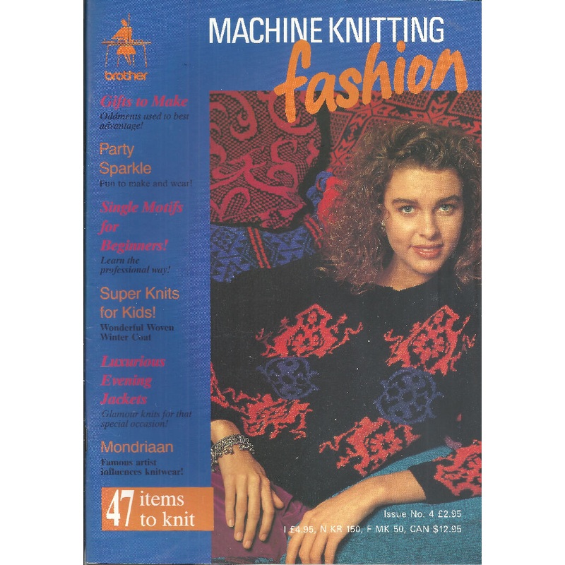 Machine Knitting Fashion Magazine by Brother; Issue #4, 47 projects, Vintage