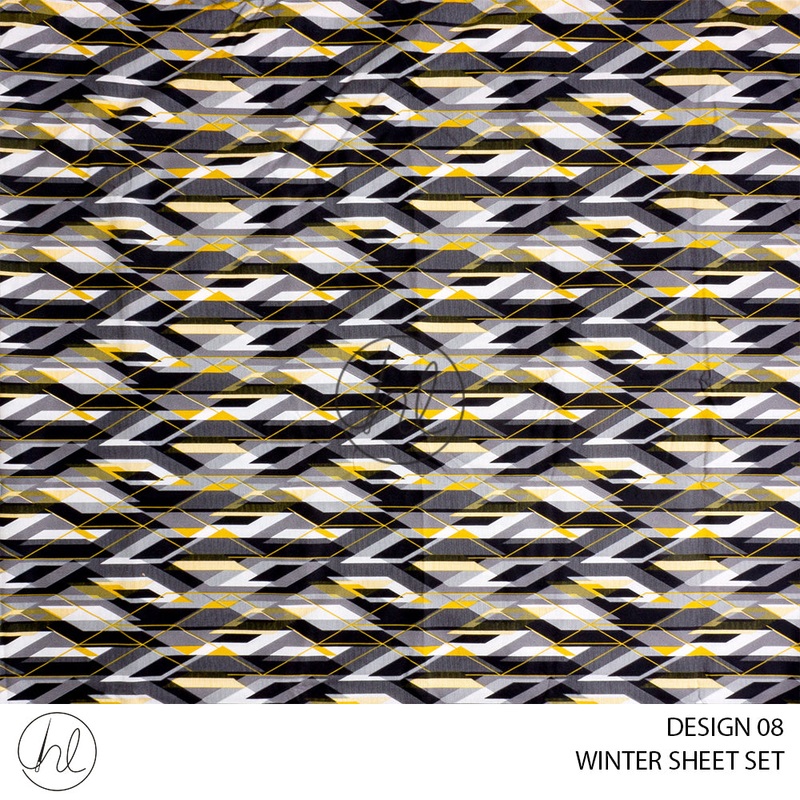 MICROFIBRE WINTER SHEET SETS DESIGN 08 DOUBLE