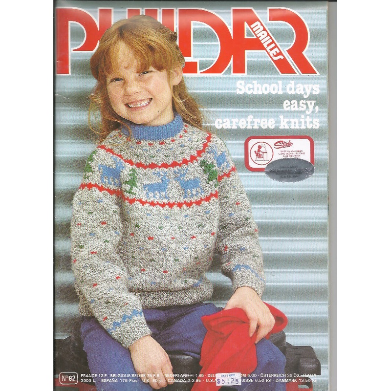 Phildar Mailles Magazine - School Days Easy Carefree Knits, 2nd Trimester 1982, #92