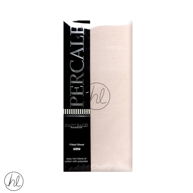 Polycotton Fitted Sheet 200T Extra Depth Cashmere Double