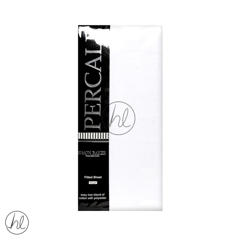 Polycotton Fitted Sheet 200T Extra Depth White King