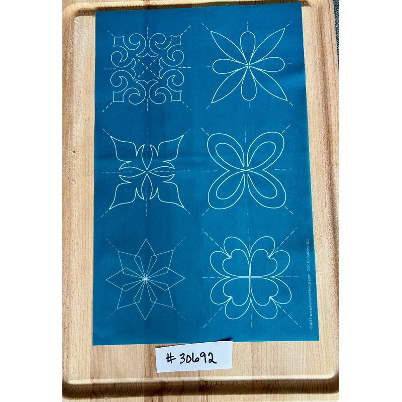 Score of Four Full Line Quilting Stencil