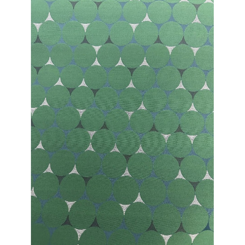 B0000118H HBF - UPHOLSTERY Fabric 'ROUNDABOUT' Town , Green, By the Yard