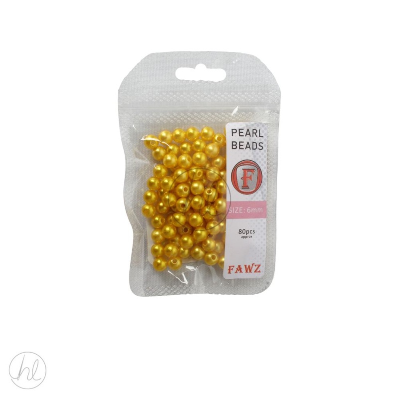 BEADS PEARL 6MM  PRIMROSE FREE 1