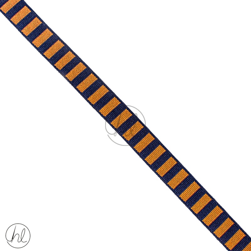 Braid Blazer Block 15mm Orange/Navy  Free