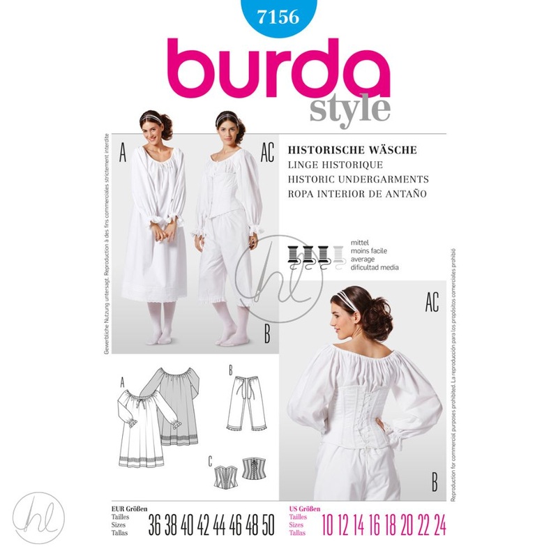 BURDA DRESS BLUE 10-24   7156   EACH