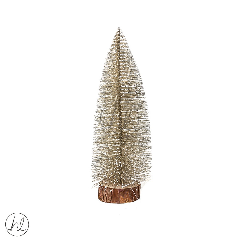 Christmas Tree Giltter 25cm Gold Free