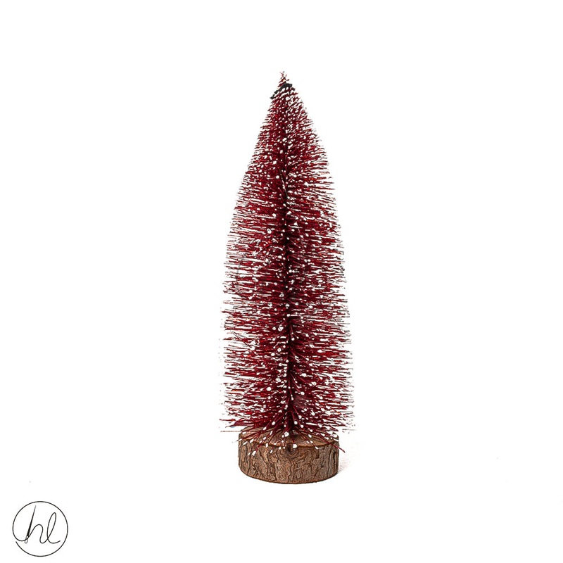 Christmas Tree Glitter 30cm Red Free