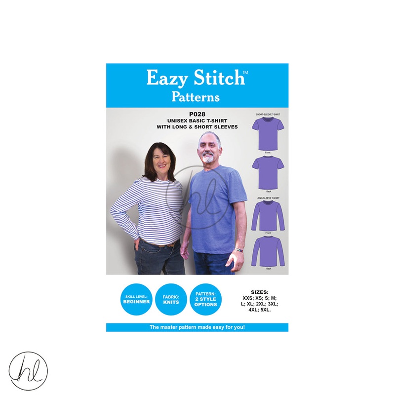 Eazy Stitch Patterns - Unisex Basic T-Shirt With Long & Short Sleeves P028