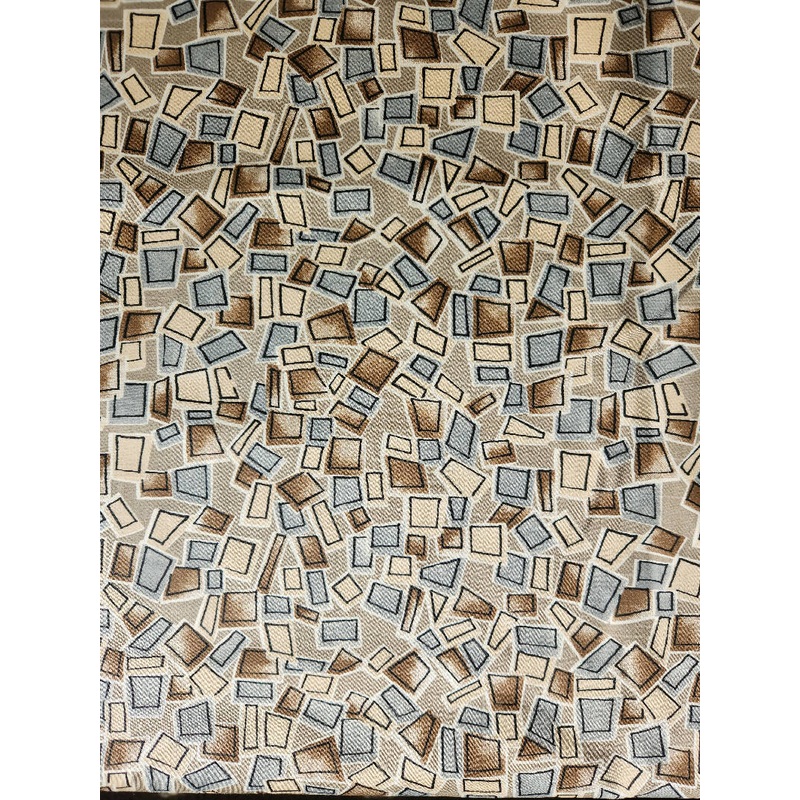 Geometric Decorator Fabric - Taupe, Tan, Gray, Brown