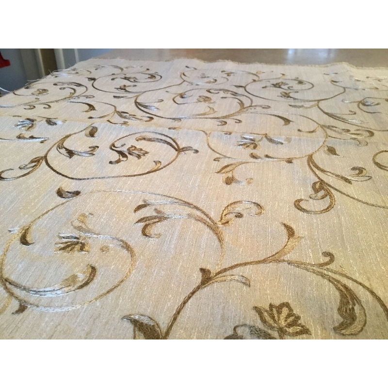 Gold embroidered home decor 55" x 38"