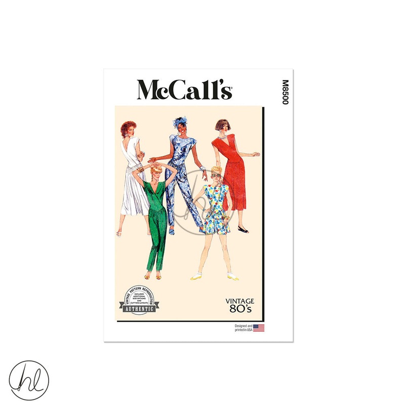 MCCALL'S PATTERN M8500