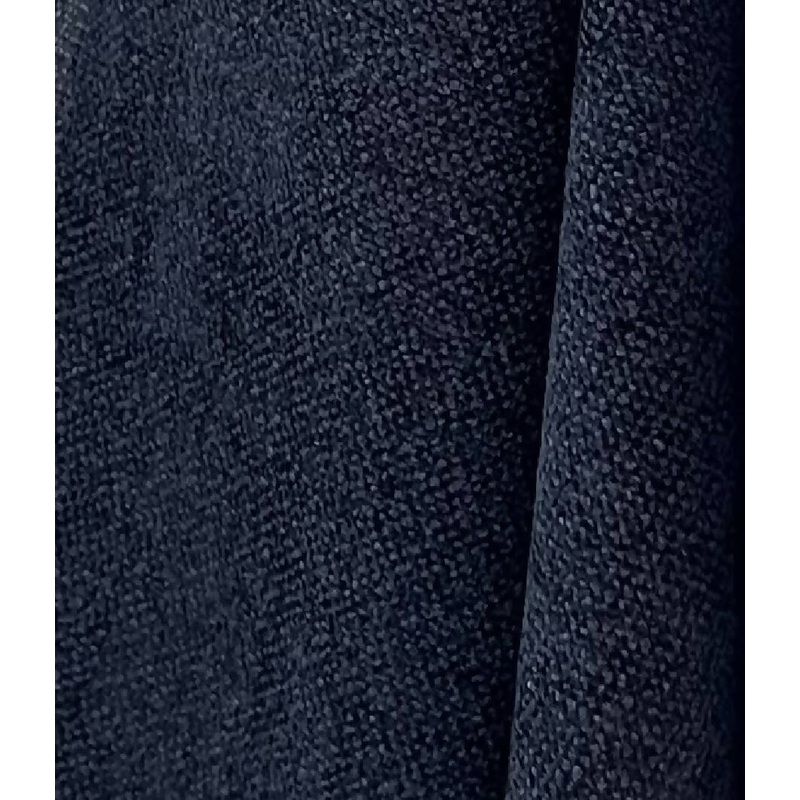 Modern Two-Tone Dark Blue Upholstery Chenille Fabric