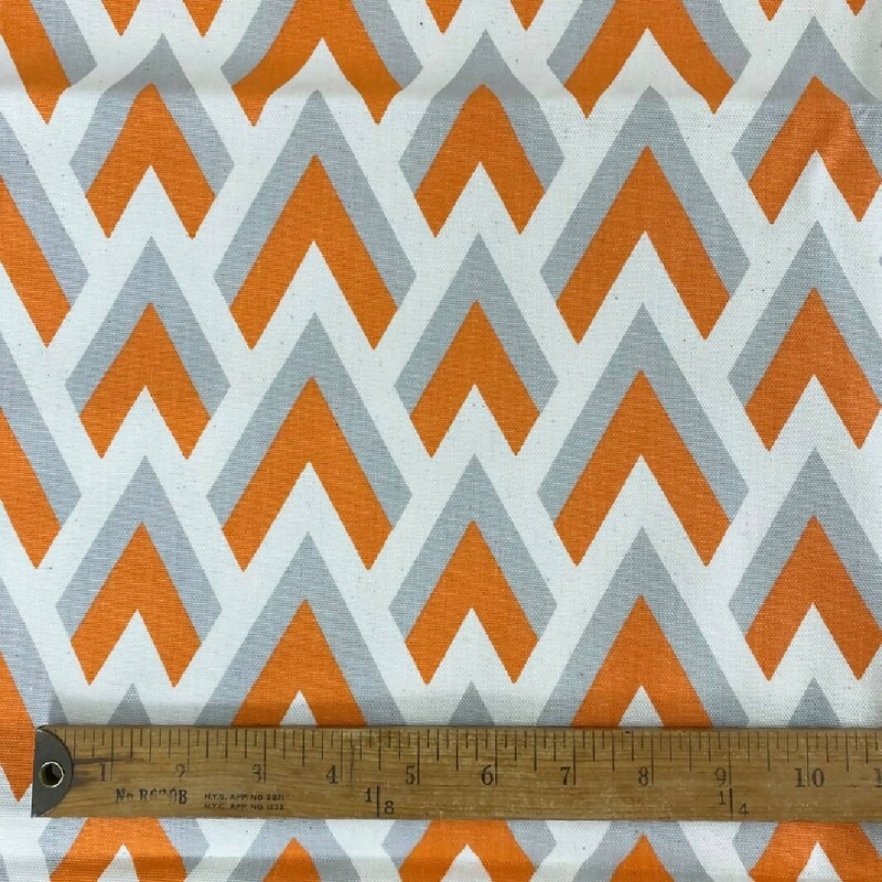Premier Prints Zapp Orange Fabric Remnant 1+ yard Cotton
