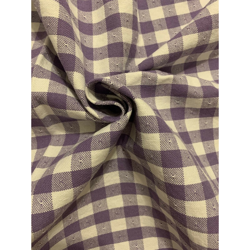 Purple Gingham Canvas-4 yards